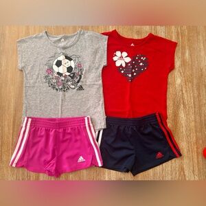 Adidas Tshirt and shorts bundle size 6